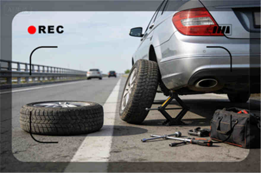 鄂托克前旗高速公路爆胎-汽车换轮胎